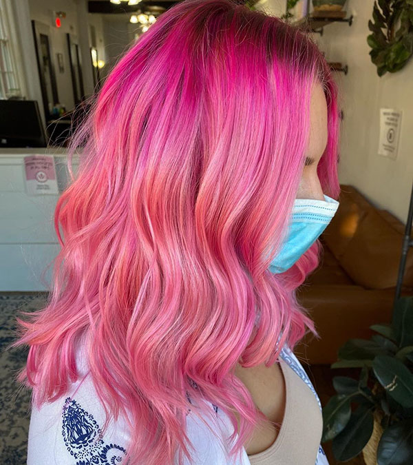 Pink Hair Color For Medium Hair