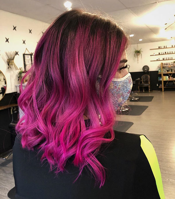 Medium Pink Hair