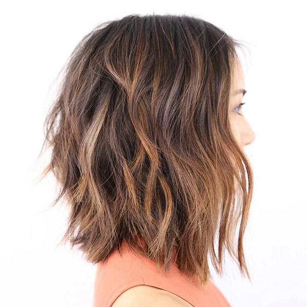 Layered Medium Hairstyles For Thick Hair